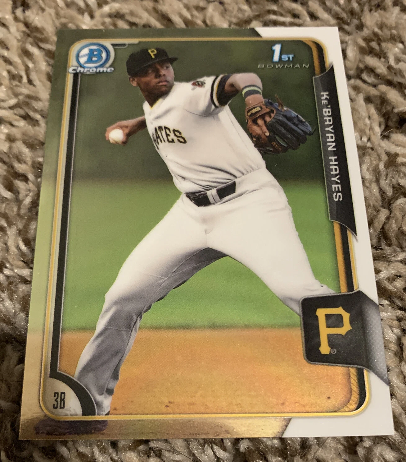 2015 bowman chrome Ke'Bryan Hayes rookie SP #137 RC Kebryan
