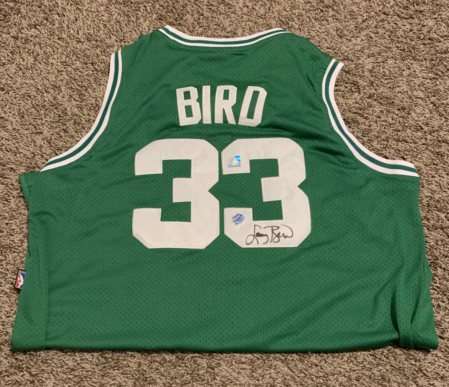 Larry Bird Signed Jersey SUPERSTAR GREETINGS Boston Celtics NBA Hardwood Adidas

