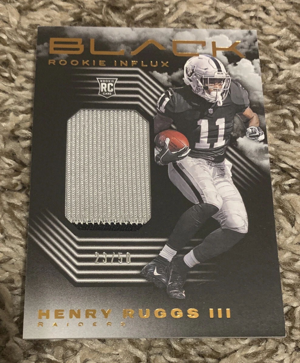 2020 Panini Black Football Henry Ruggs 3 2-color Patch /50
