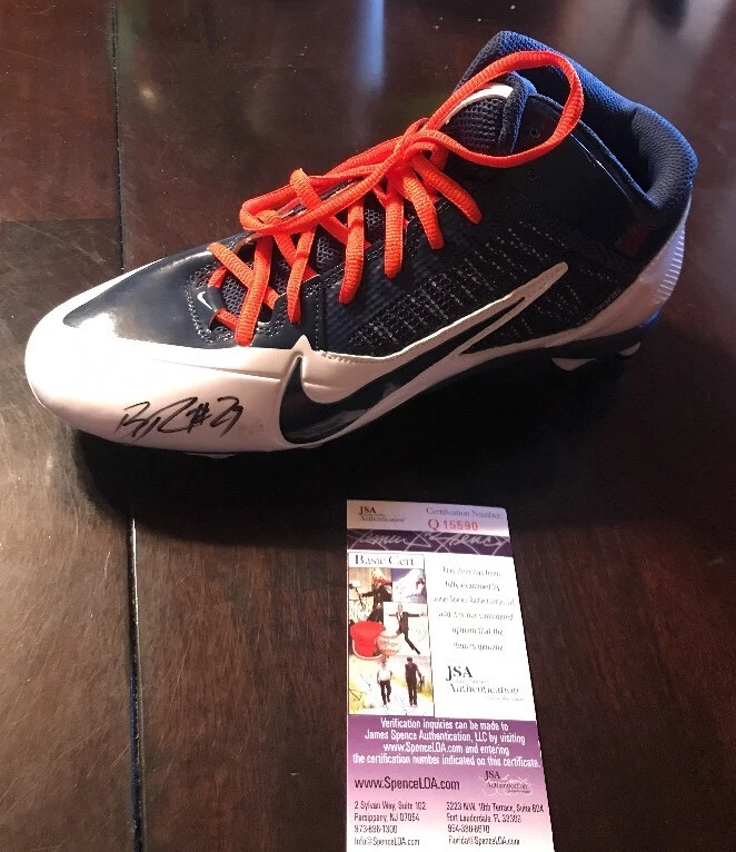 BRADLEY ROBY Signed NIKE ALPHA PRO Football Cleat JSA/COA Q15590 BRONCOS
