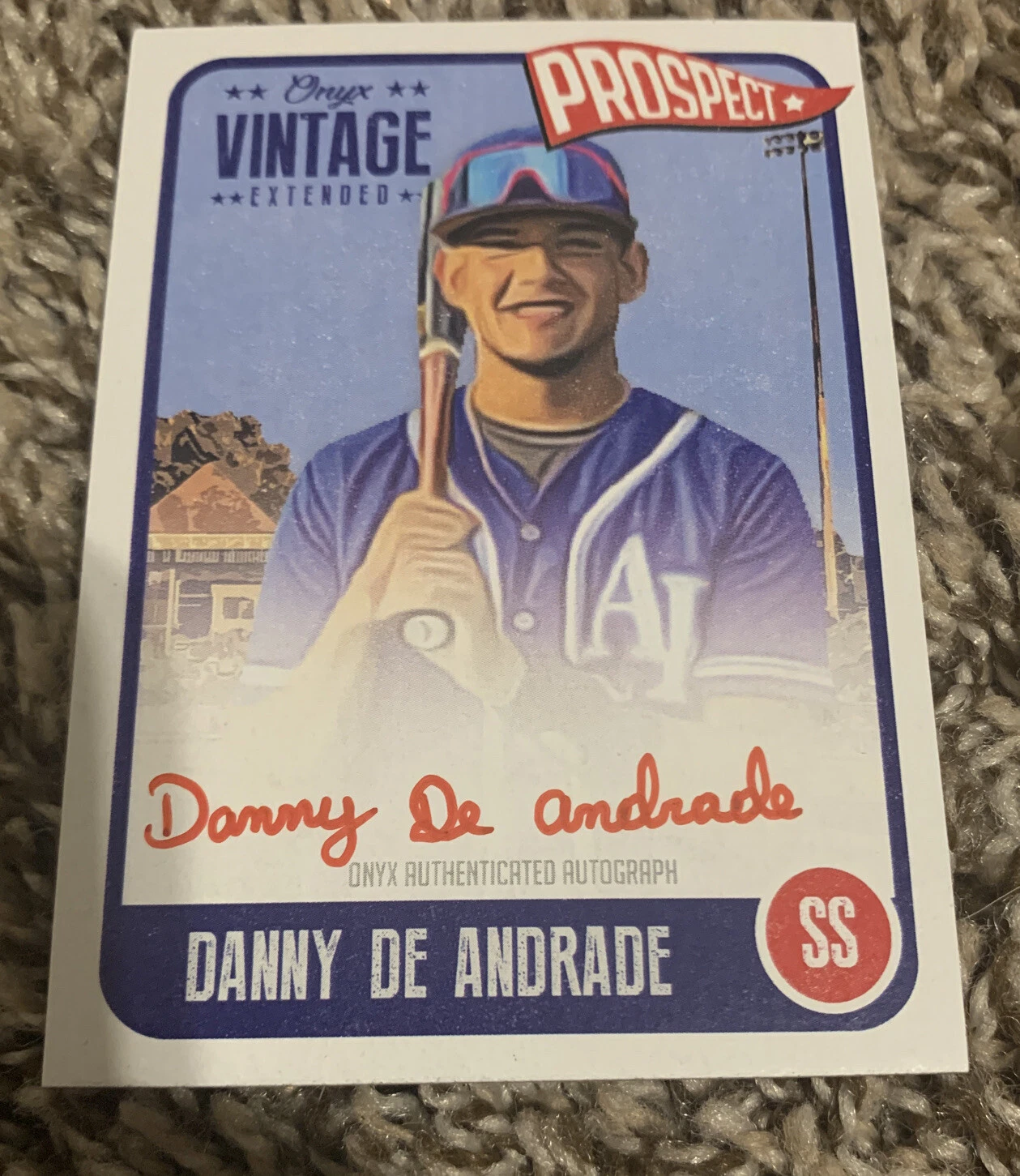Danny De Andrade RC Red Ink Auto PR/25 2020 Onyx Vintage Extended On Card

