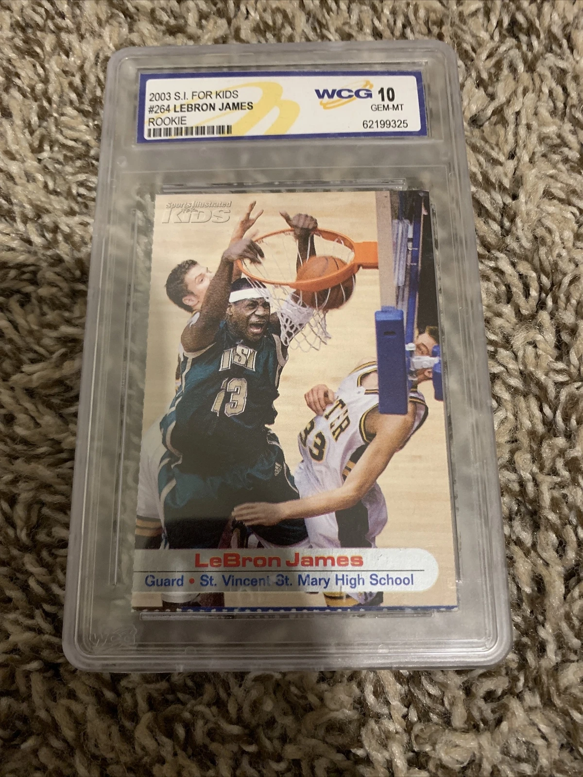 2003 Sports Illustrated SI for Kids #264 LeBron James Rookie WCG GEM-MT 10
