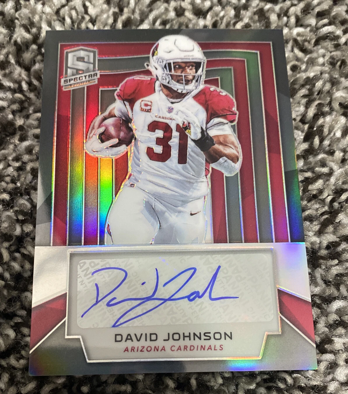 2019 NFL PANINI SPECTRA DAVID JOHNSON AUTO /50 ARIZONA CARDINALS
