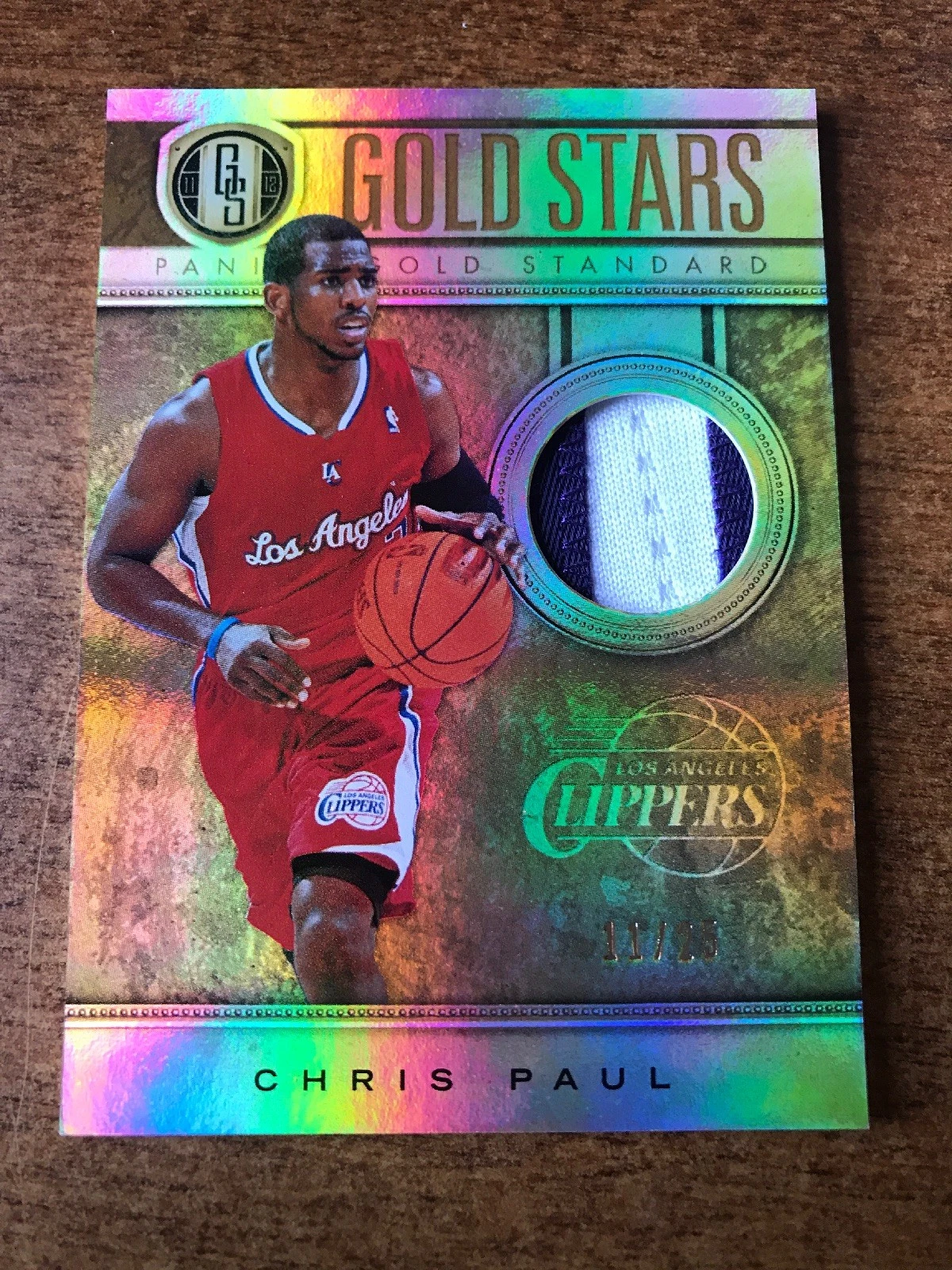 2011-12 Gold Standard Chris Paul 2 Color GAME USED Patch #11/25!!
