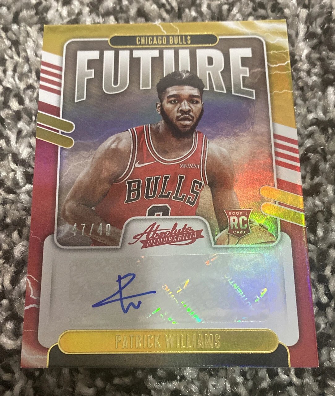 2020-21 PANINI ABSOLUTE FUTURE ROOKIE RC AUTO BULLS AUTO PATRICK WILLIAMS #47/49
