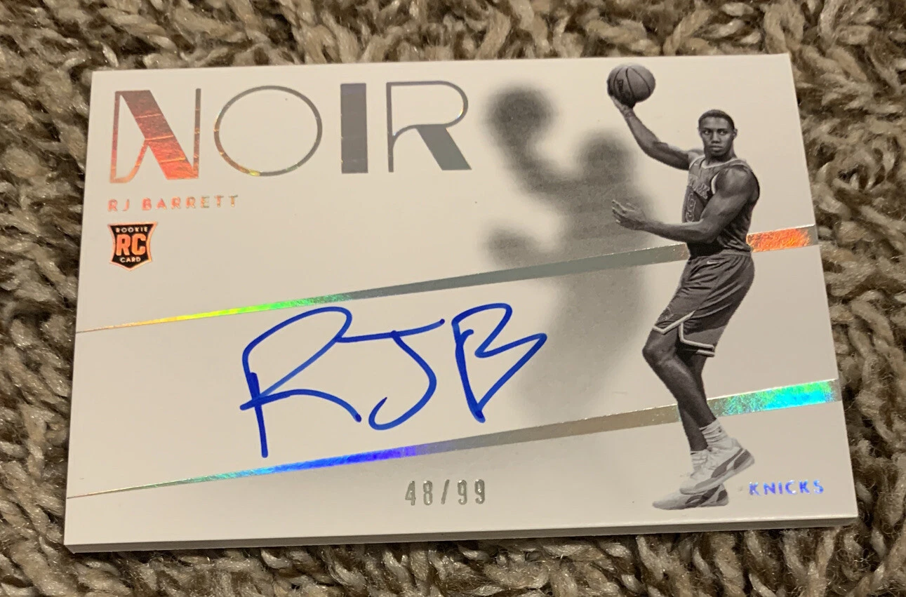 2019-20 panini noir basketball RJ Barrett Auto ???? 48/99 SHADOW
