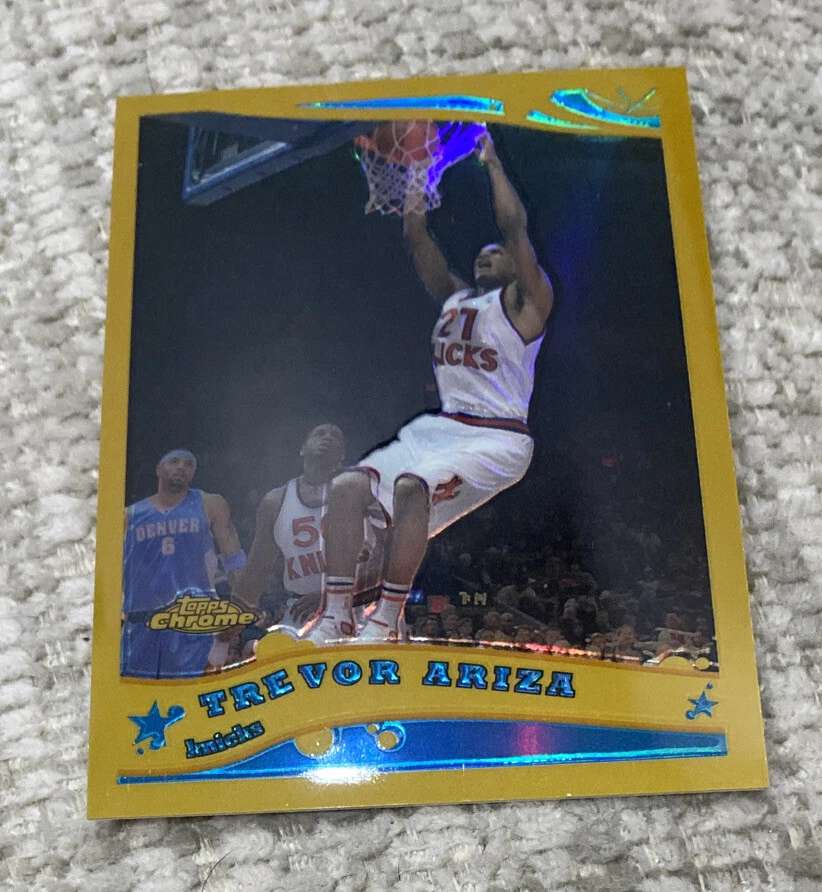 TREVOR ARIZA 2005 06 TOPPS CHROME GOLD REFRACTOR LAKERS 42/99
