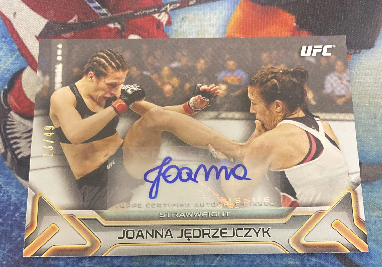 2016 JOANNA JEDRZEJCZYK Topps UFC Total Impact Online Exclusive Auto 13/49 SP
