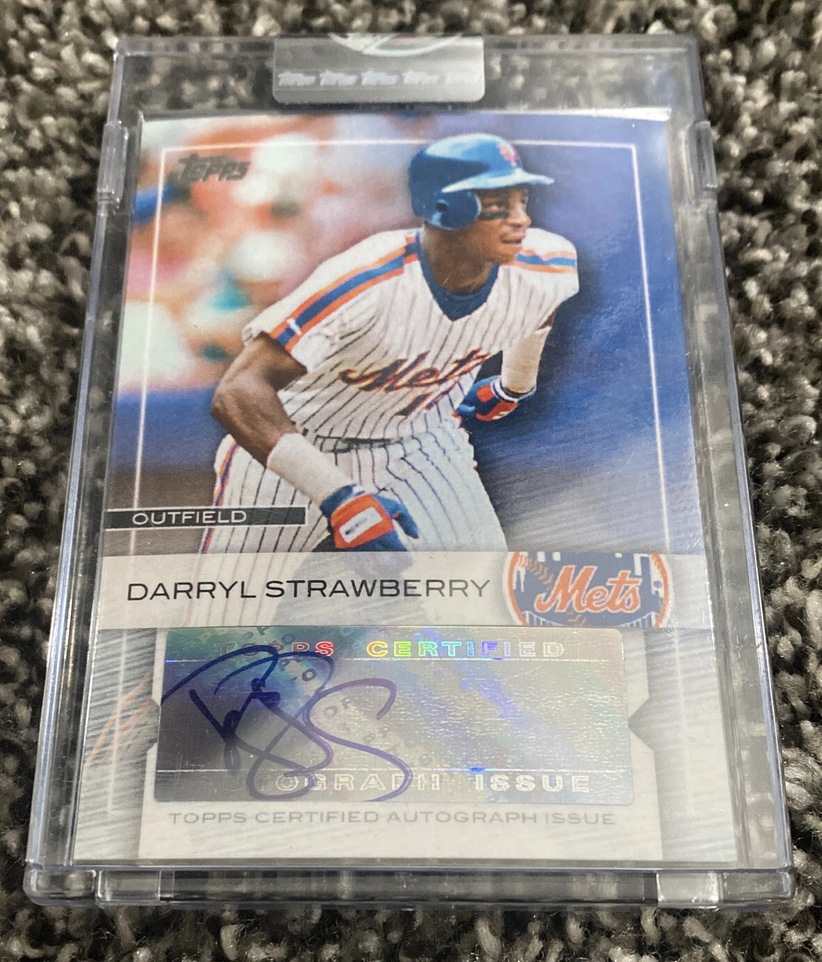 DARRYL STRAWBERRY 2009 TOPPS AUTOGRAPH AUTO- METS! UNCIRCULATED
