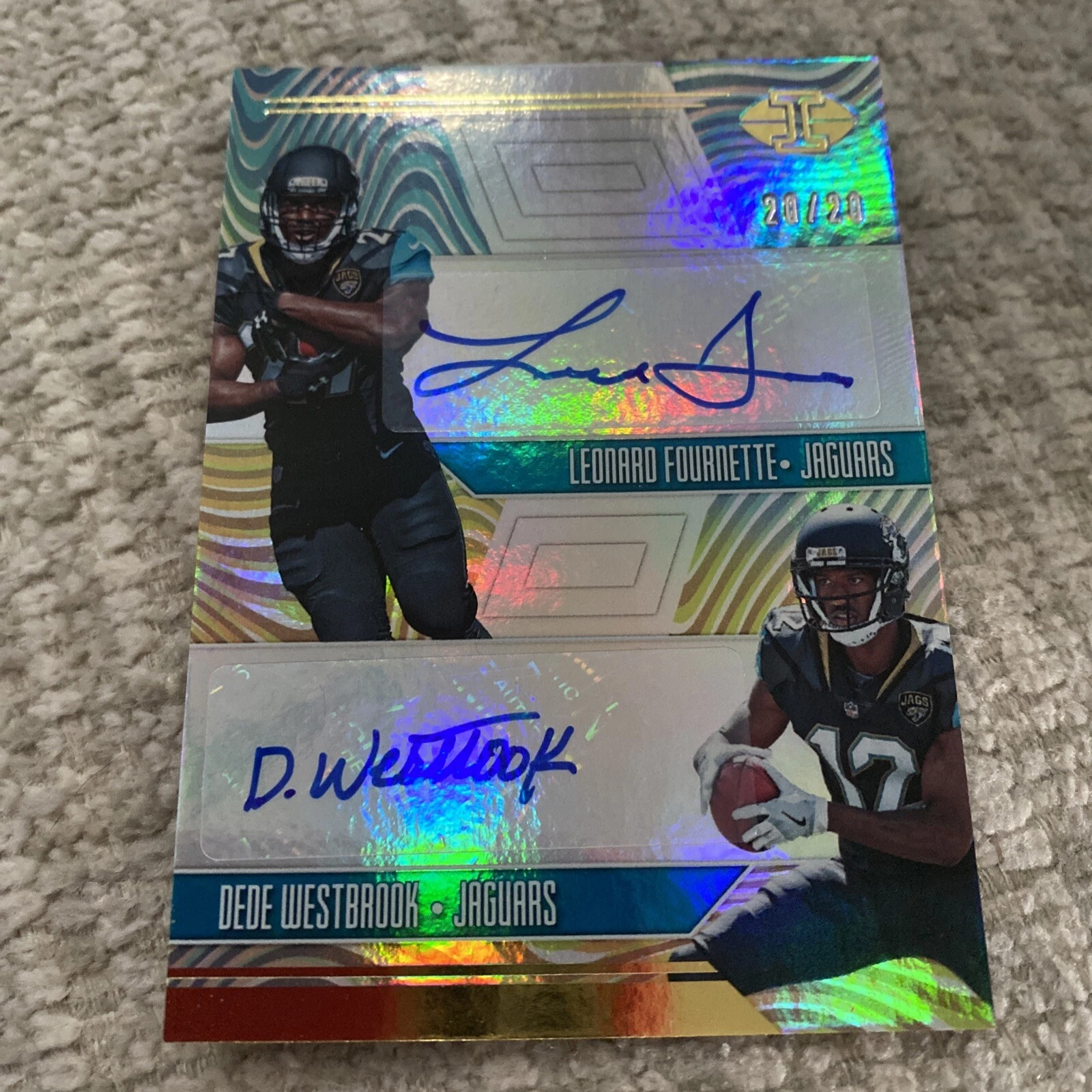 2017 ILLUSIONS Leonard Fournette Dede Westbrook Auto Rookie 20/20 EBAY 1/1
