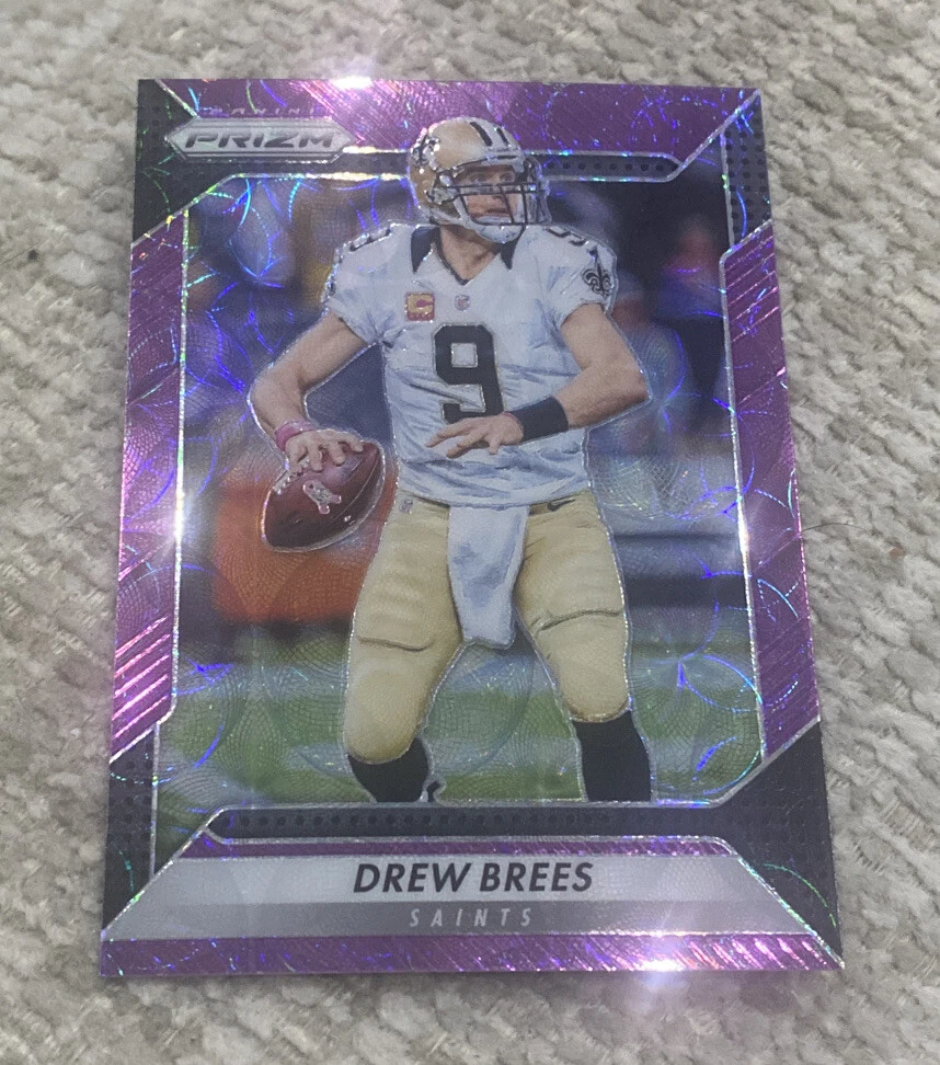 2016 Drew Brees PRIZM Purple Scope Refractor SP #/99 Saints Future HOF
