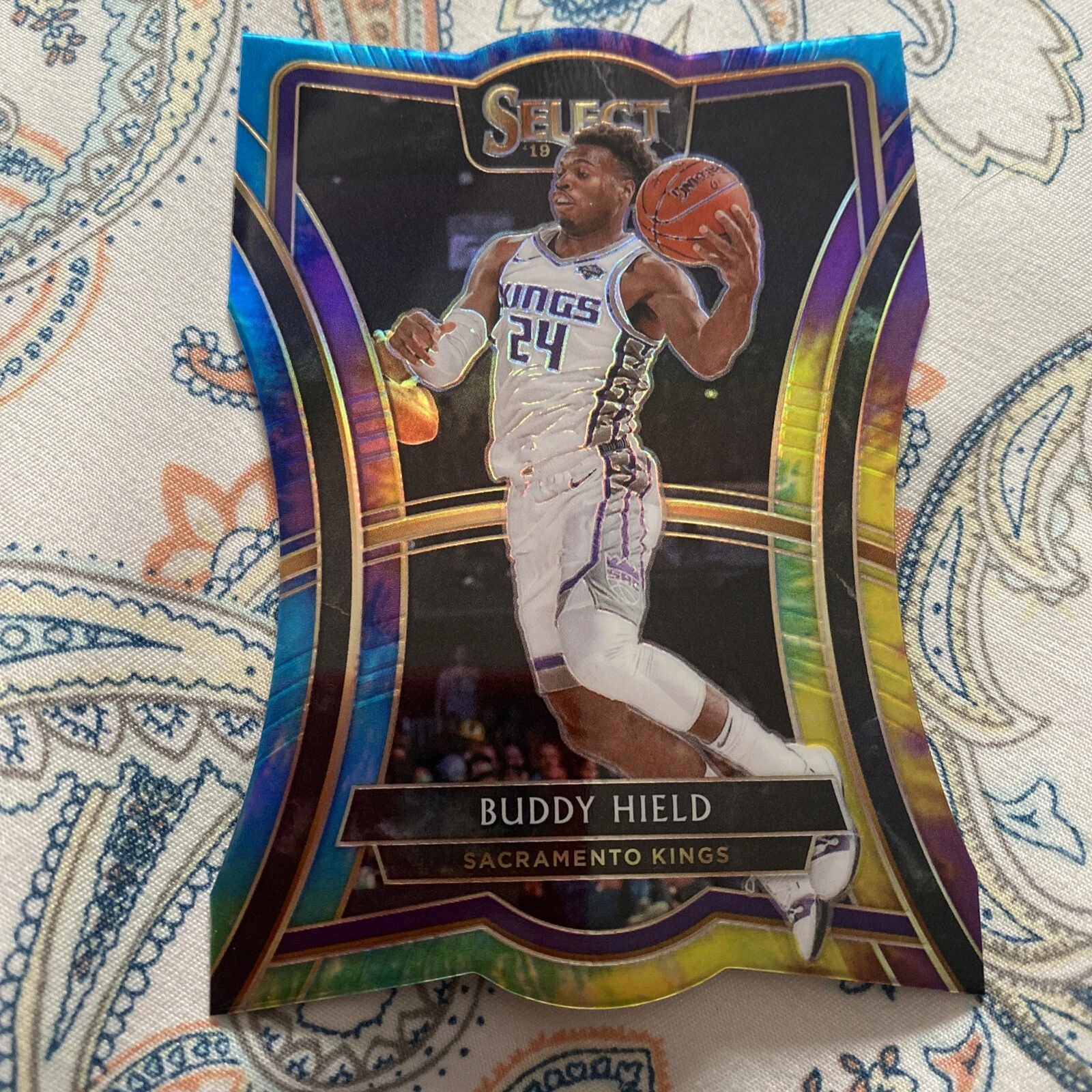2019-20 Panini Select Premier Level Die-Cut Tie-Dye Prizm /25 Buddy Hield #134
