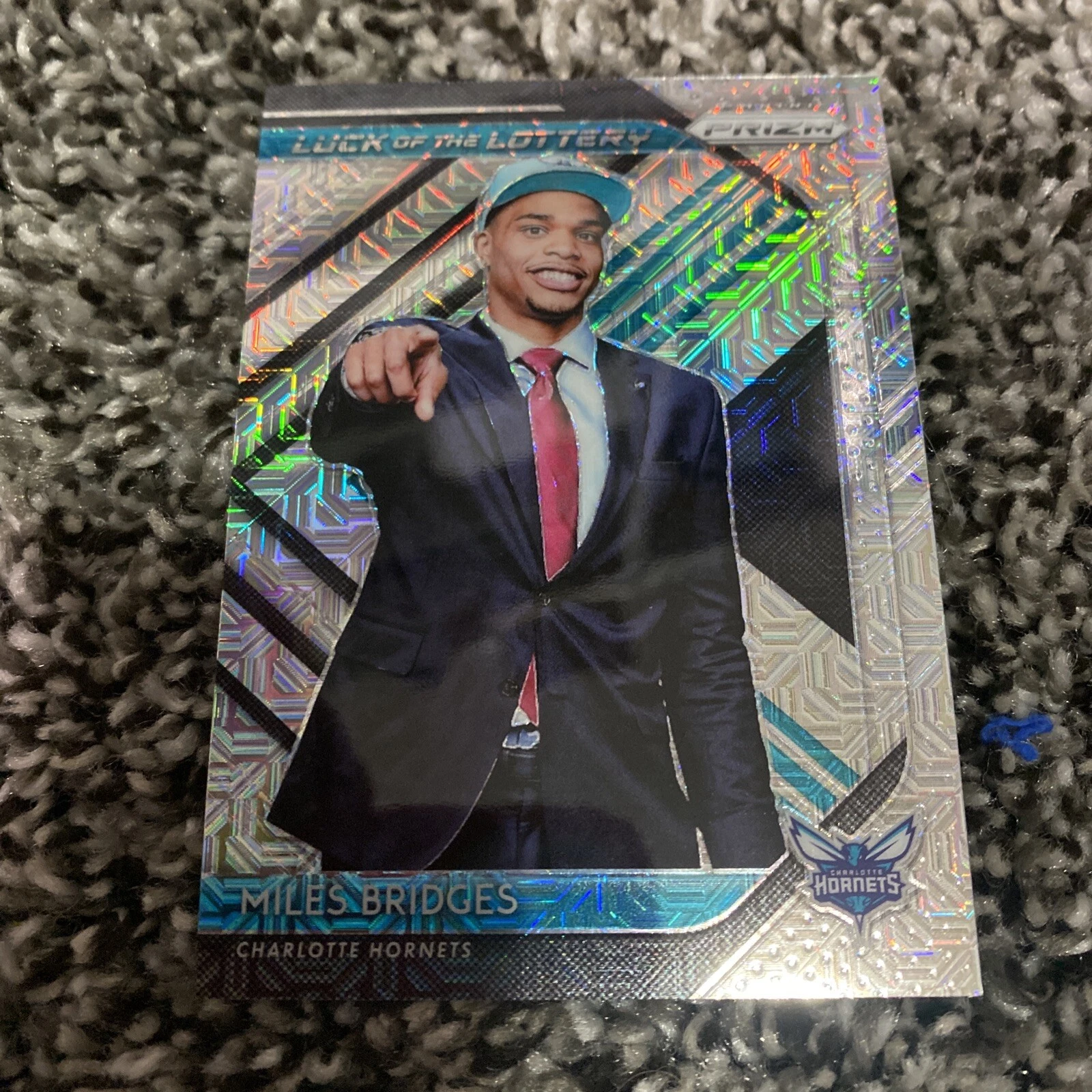 2018-19 Prizm MILES BRIDGES #12 Luck of the Lottery Prizms Mojo RC 15/25
