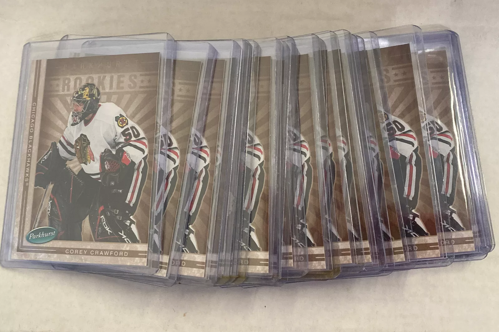 LOT OF (22) 2005-06 Parkhurst Corey Crawford #618 Rookie RC
