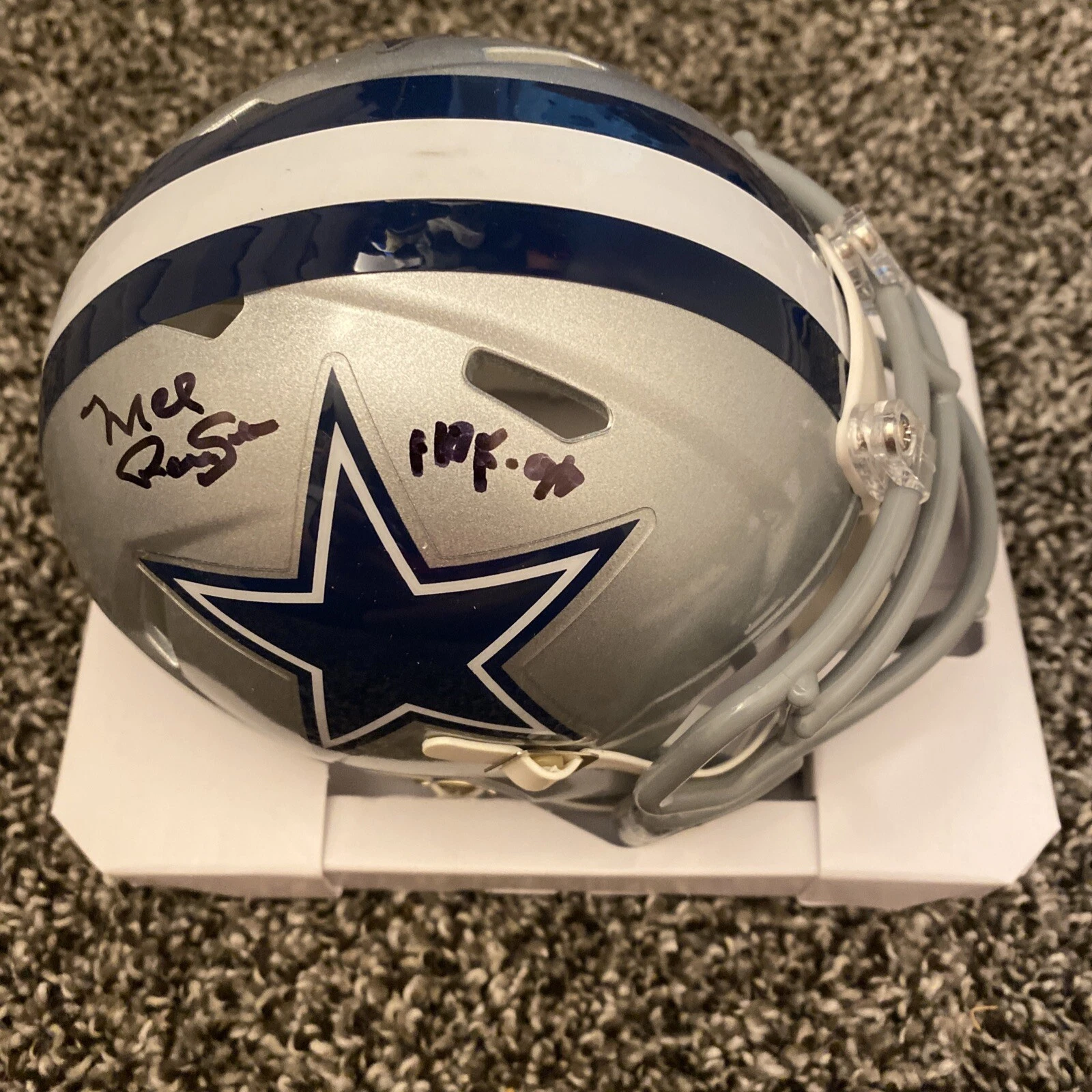 Mel Renfro Certified Autographed Cowboys Mini Helmet (TRISTAR CoA)

