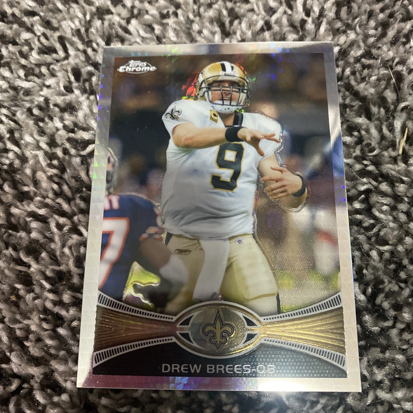 2012 Topps Chrome #100 Drew Brees Prism Refractor Parallel /216 Saints
