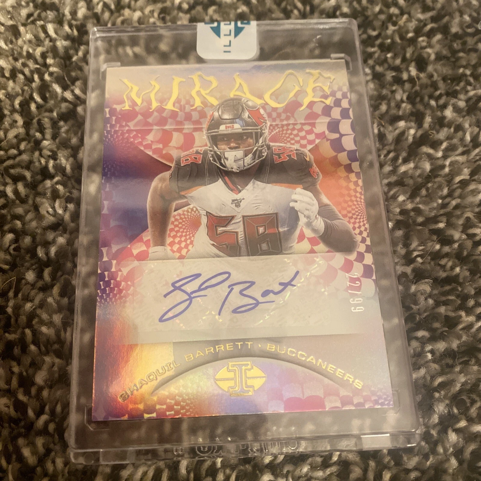 Shaquil Barrett PANINI ILLUSIONS Mirage Auto #d/75 Card Number MI11
