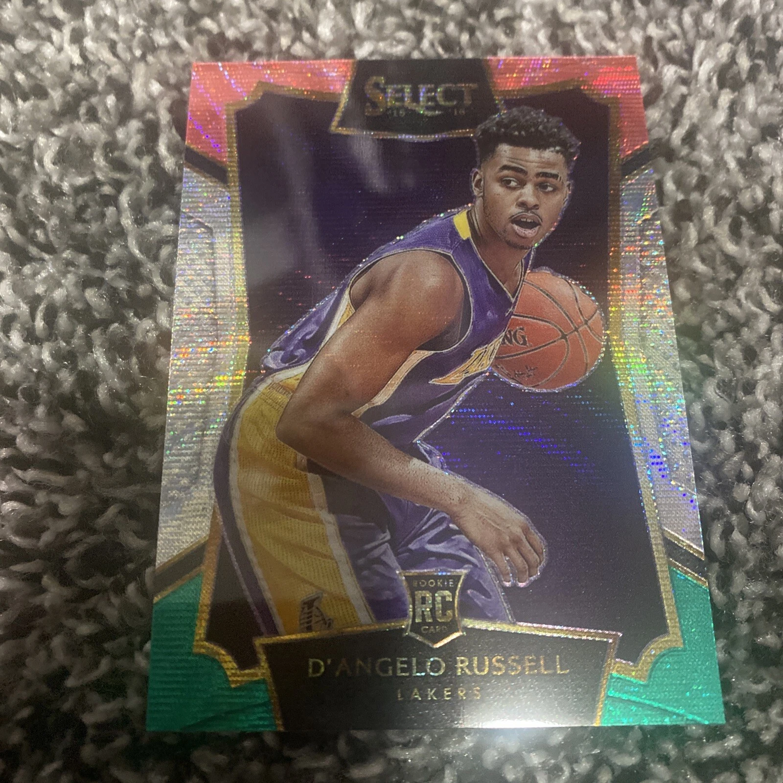 2015-16 Panini Select D’angelo Russell Tri Color Prizm Rc Sp Wow Lakers Wolves
