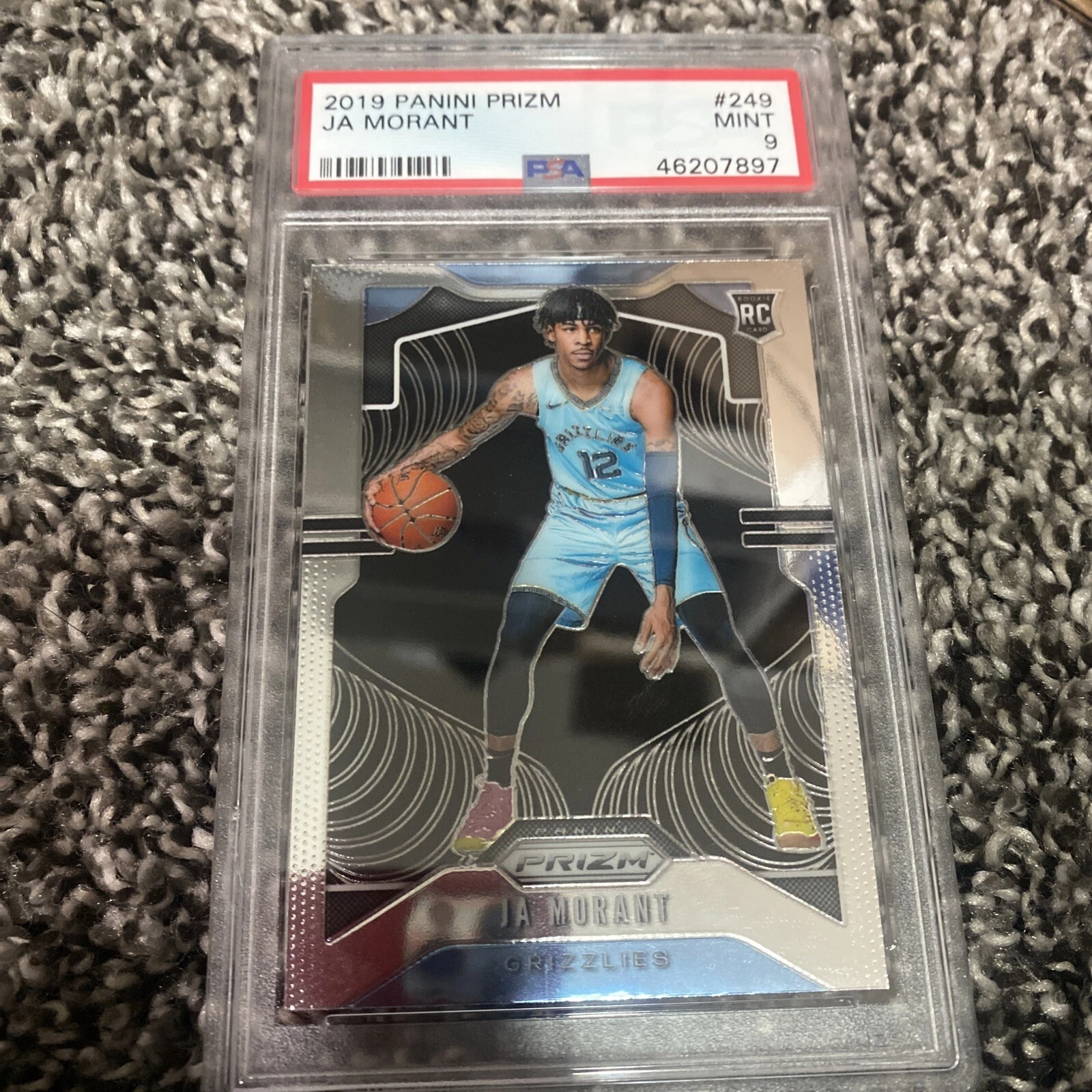 2019-20 Panini Prizm Ja Morant #249 Base PSA 9
