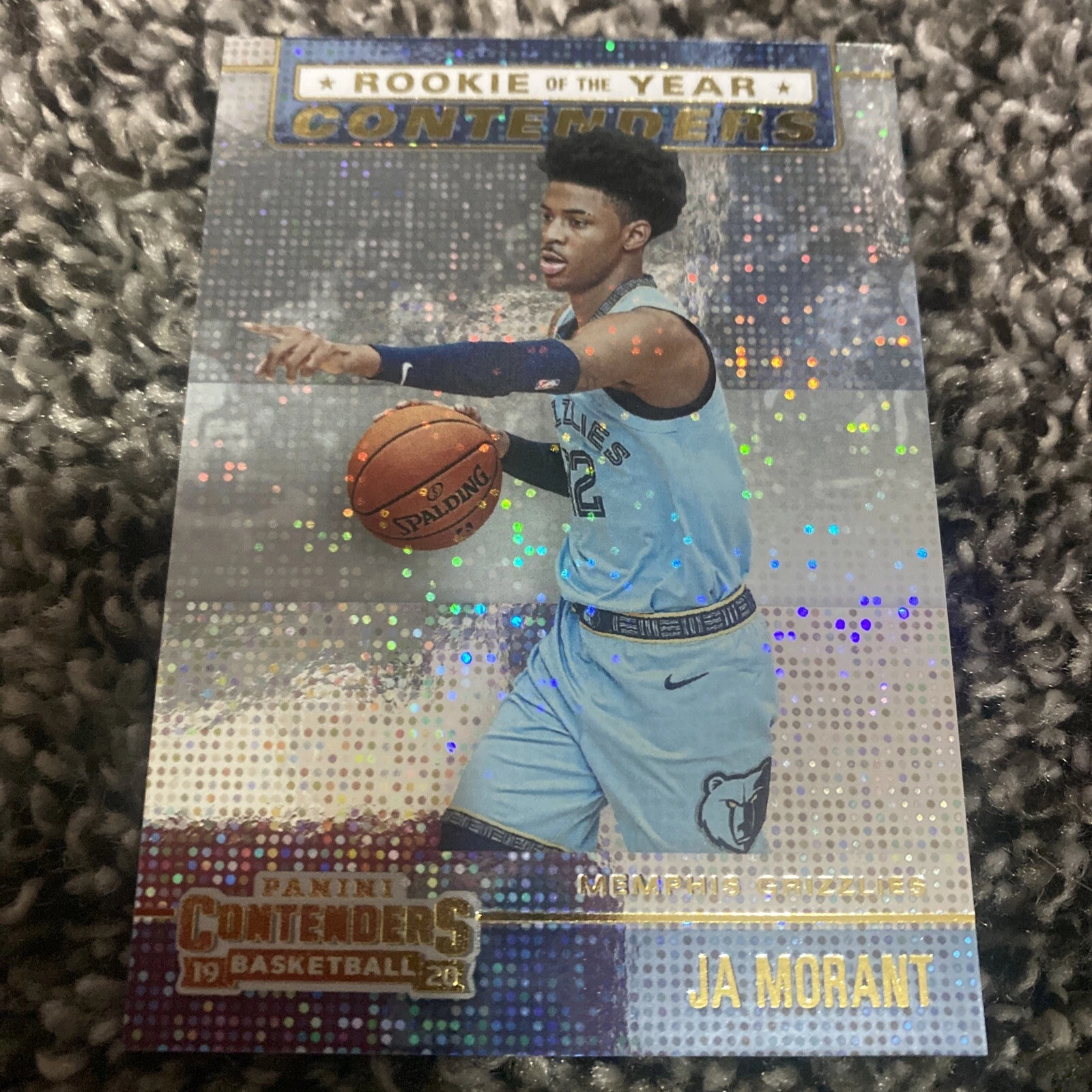 ✨DAZZLE?2019-20 PANINI CONTENDERS ROOKIE OF THE YEAR #2 JA MORANT COLLECTIBLE MEMORABILIA