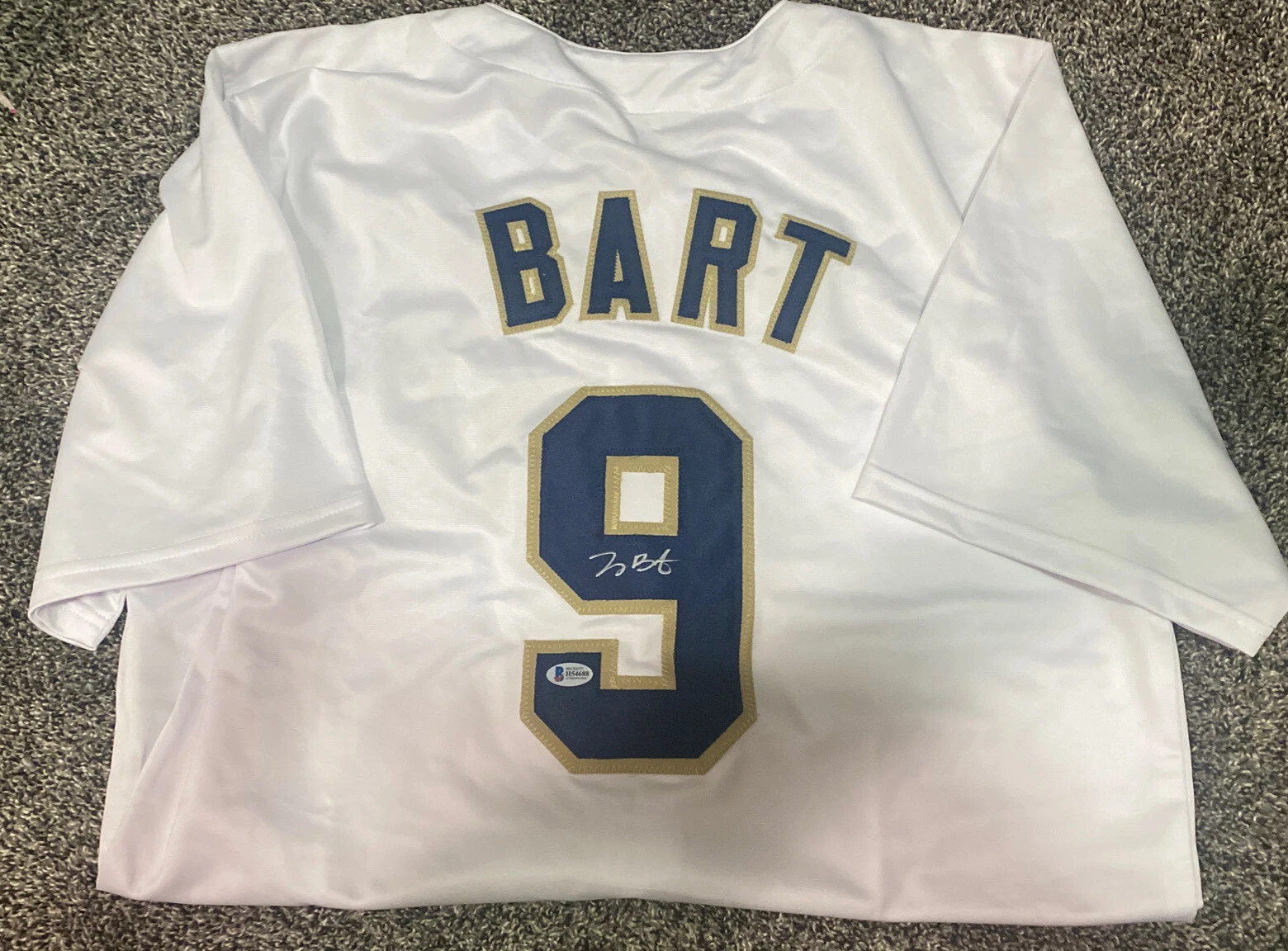 Joey Bart Signed Jersey With Beckett COA Authentication GIANTS STUD PROSPECT
