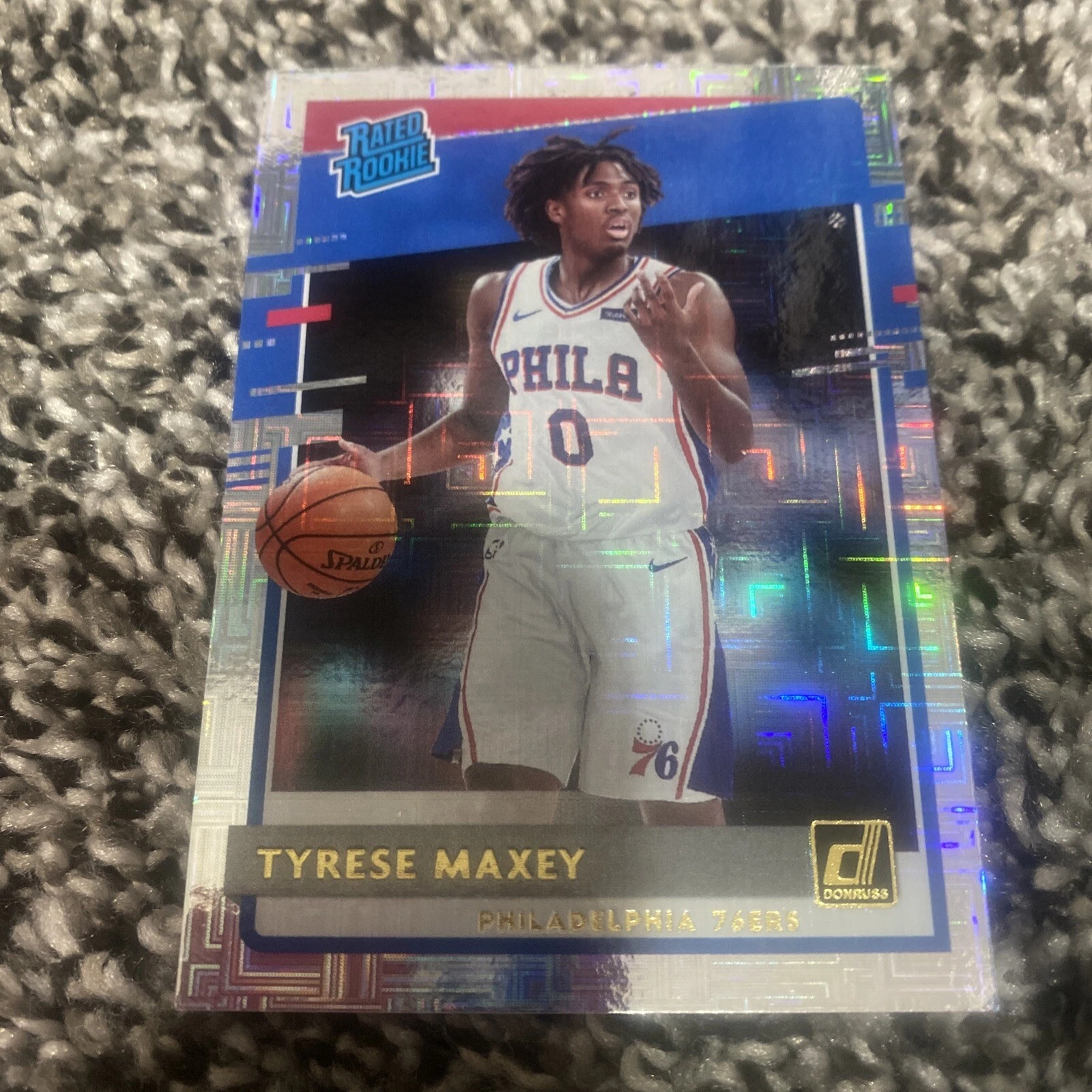 2020-21 TYRESE MAXEY PANINI DONRUSS CHOICE RATED ROOKIE RC!!
