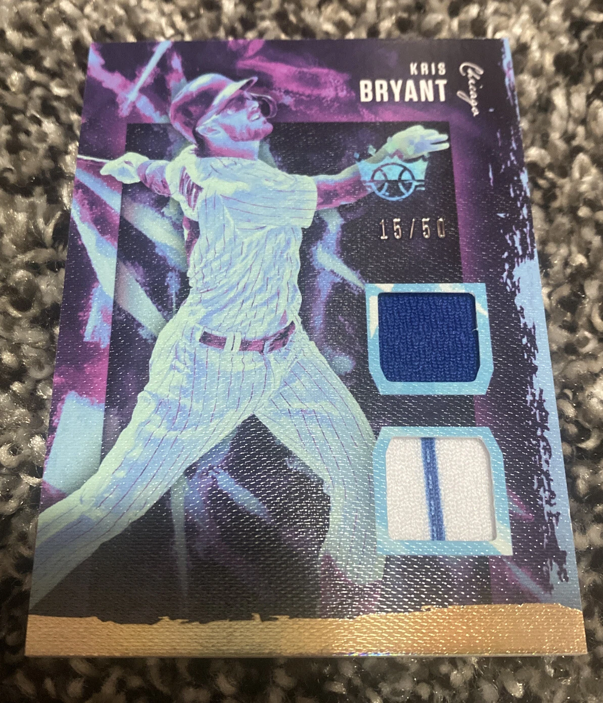 2020 Panini Diamond Kings Materials Kris Bryant Gold /50 #DKM-KB Chicago Cubs
