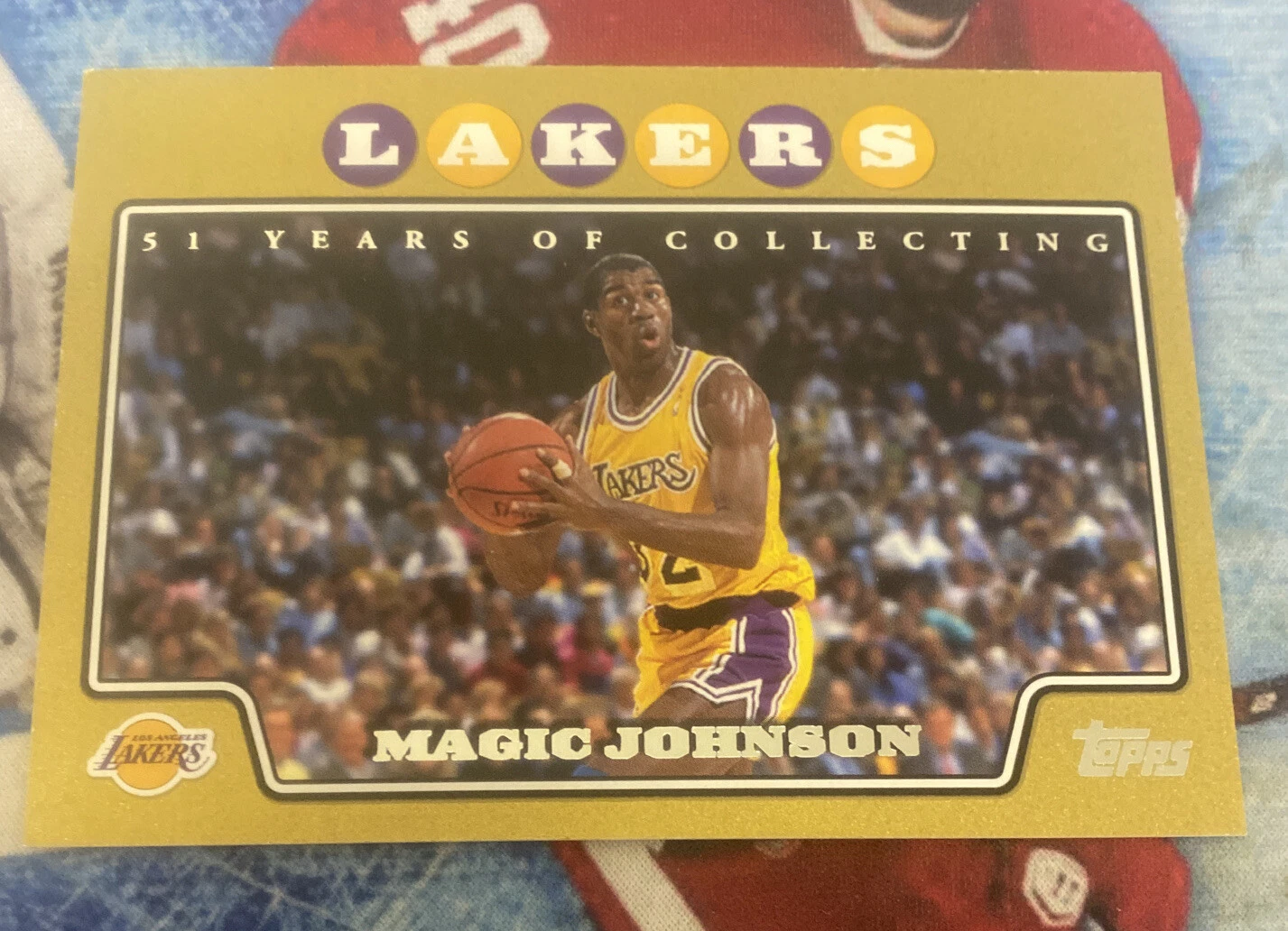 2008-09 Topps Gold Border /2008 Magic Johnson #174 HOF
