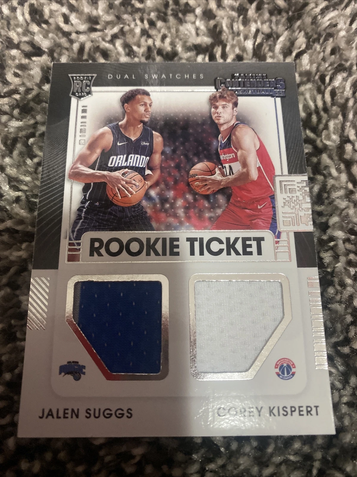 Jalen Suggs / Corey Kispert 2021-22 Contenders Rookie Dual Swatches Relic Patch
