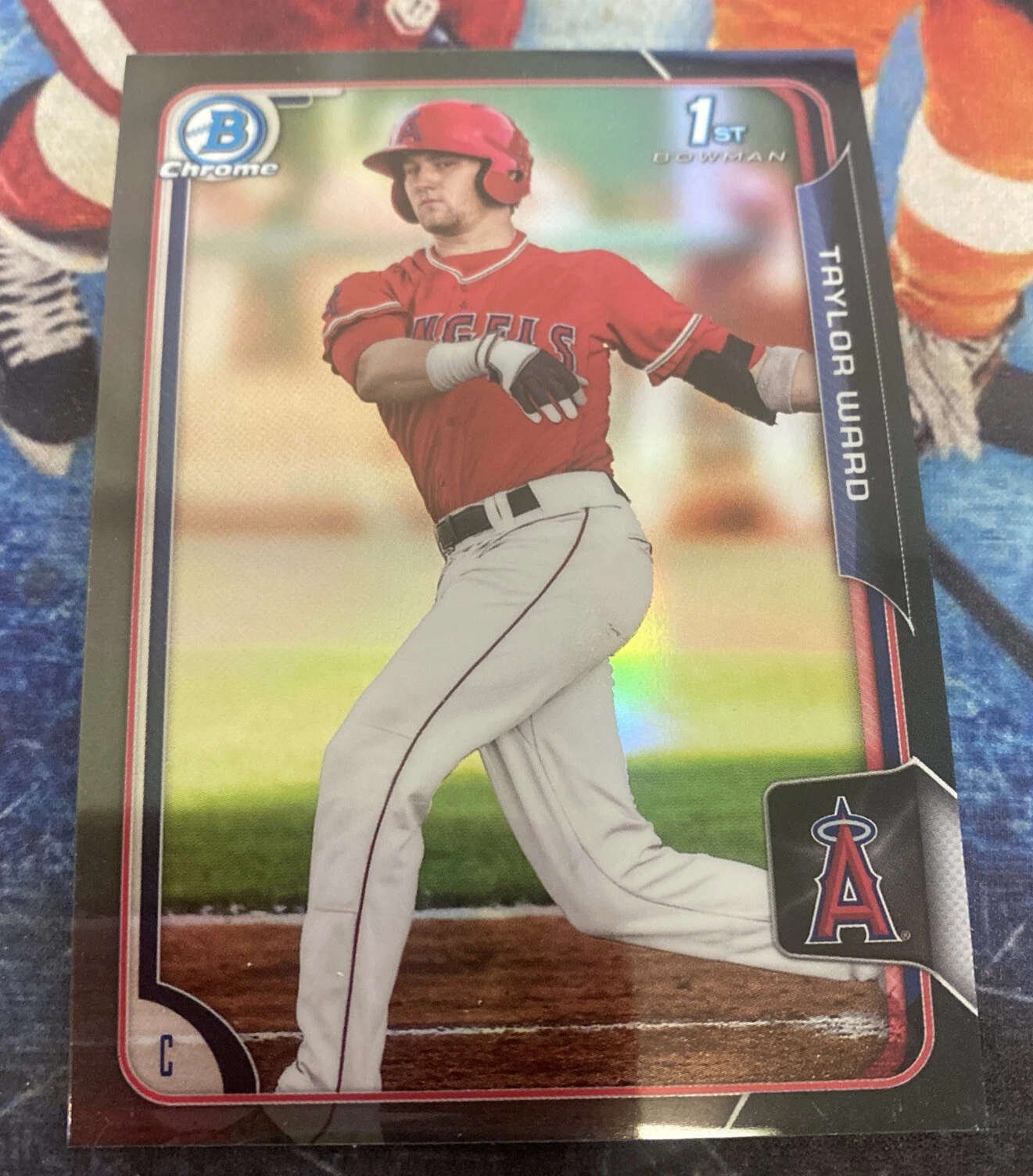 2015 Taylor Ward Bowman Black Asia Chrome Rookie Refractor
