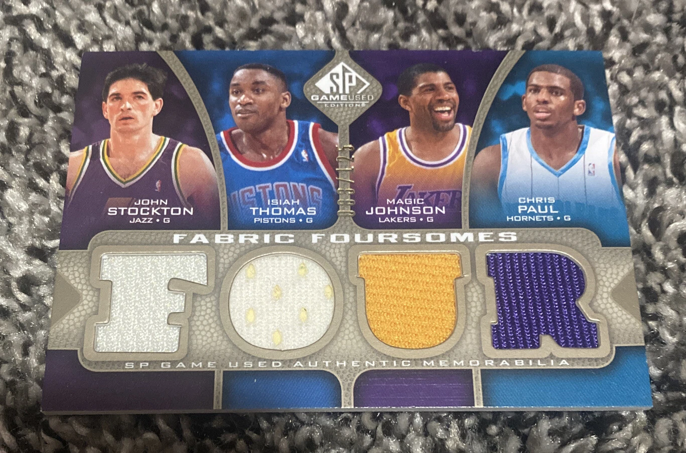 2009 SP GAME USED #JPST FABRIC FOURSOME - 125 Stockton Magic CHRIS PAUL Thomas
