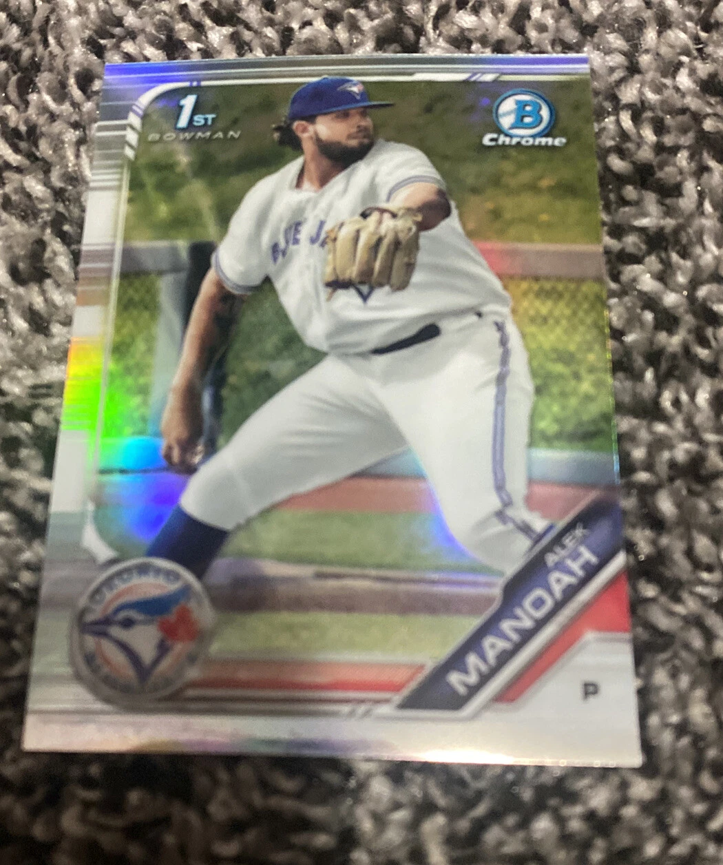 2019 Bowman Draft Chrome ALEX MANOAH Refractor RC! 1st Bowman Chrome!
