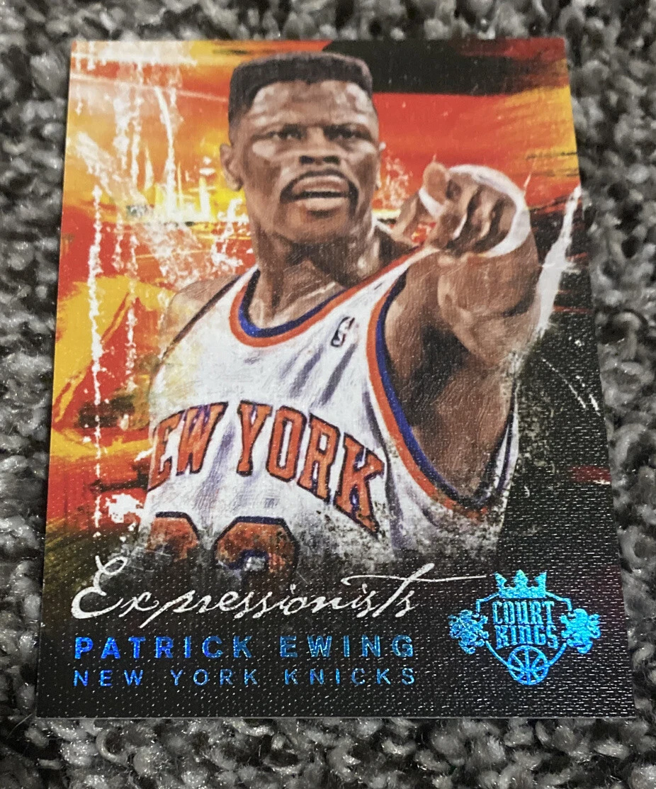 2014-15 Panini Court Kings Expressionists Sapphire /25 Patrick Ewing #5 HOF
