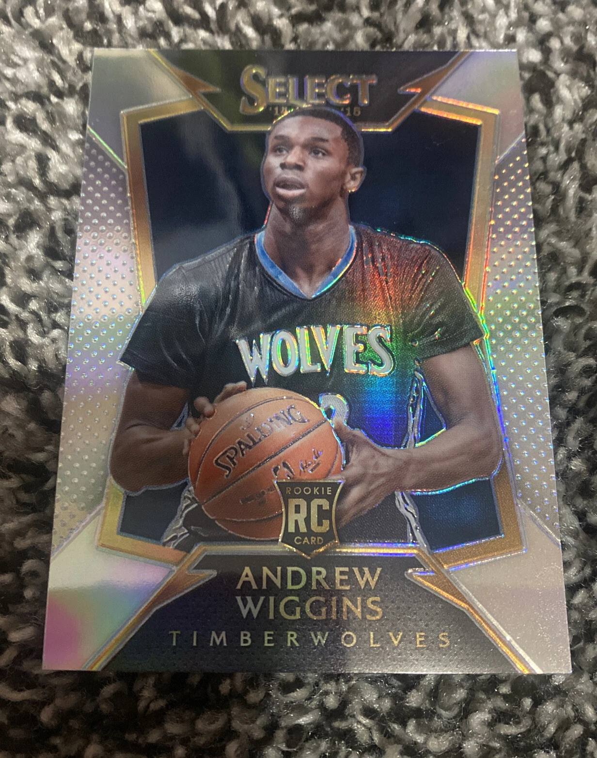 2014 Panini Select Concourse Silver Prizm Rookie Andrew Wiggins #100 RC Warriors
