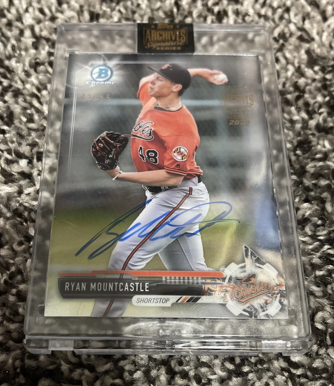 Ryan Mountcastle 2022 Topps Archives Signature Series Auto Autograph # 43/55

