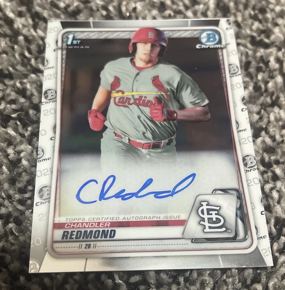CHANDLER REDMOND 2020 BOWMAN CHROME RC AUTO #CPA-CR CARDINALS AUTOGRAPH HOT!
