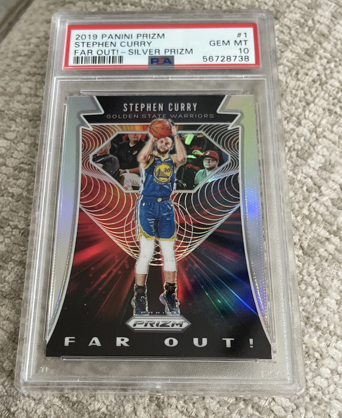 2019-20 Panini Prizm Far Out SILVER #1 Stephen Curry Warriors PSA 10 GEM MINT
