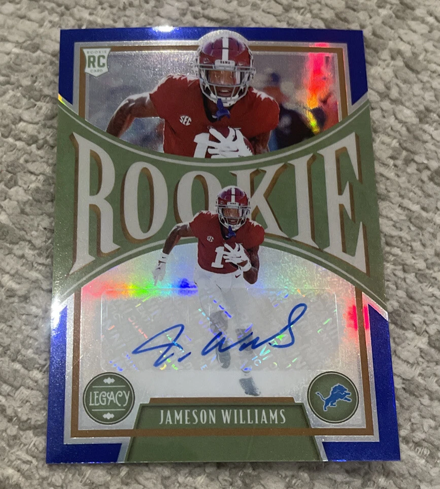 2022 Legacy Rookies Premium Penmanship Auto #150 Jameson Williams 9/25
