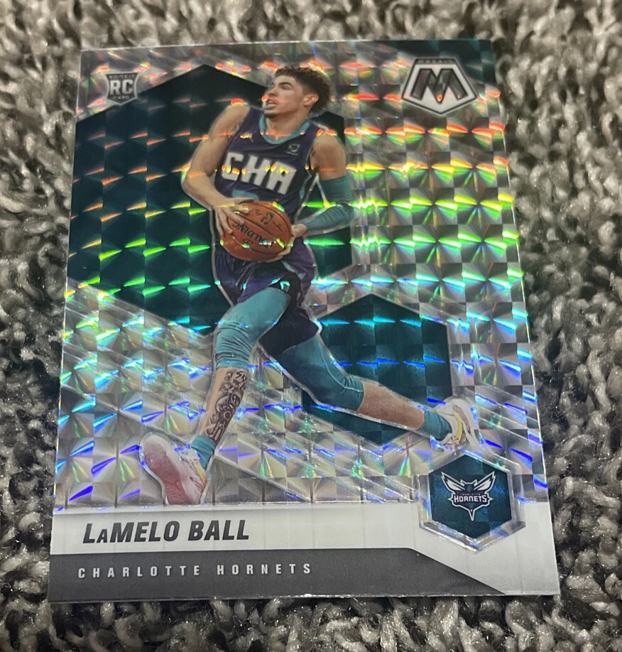 2020-21 Panini Mosaic LAMELO BALL ROOKIE RC Silver PRIZM #202 Hornets

