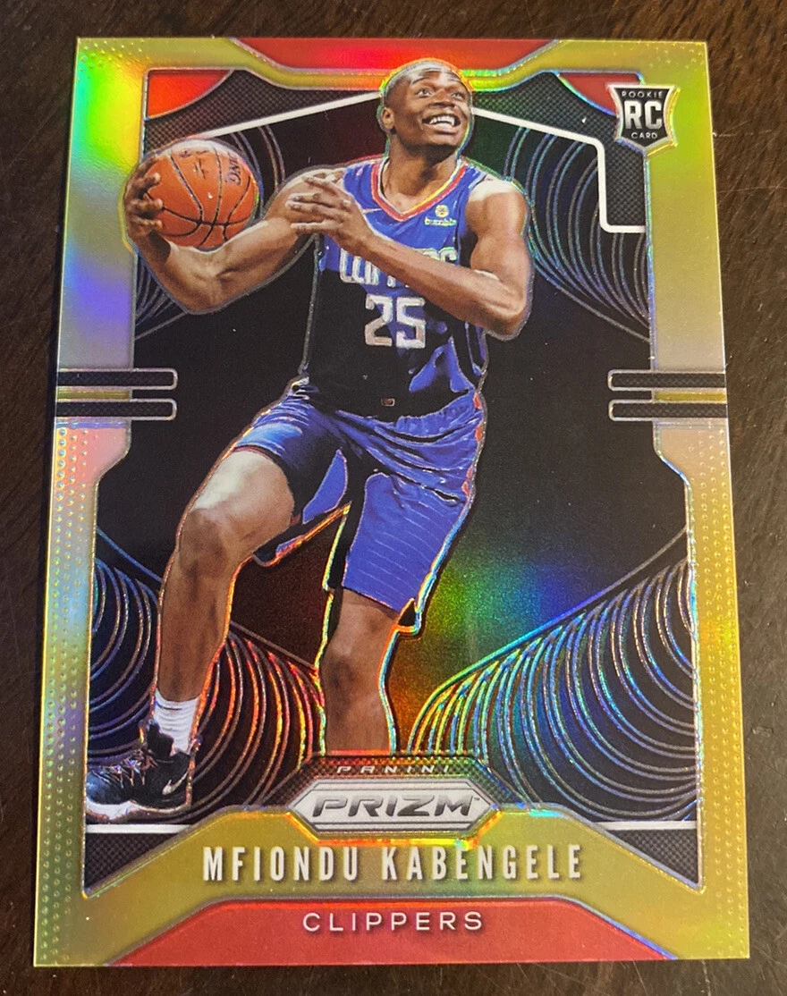 2019-20 Panini Prizm Mfiondu Kabengele GOLD PRIZM /10 Clippers RC Hot
