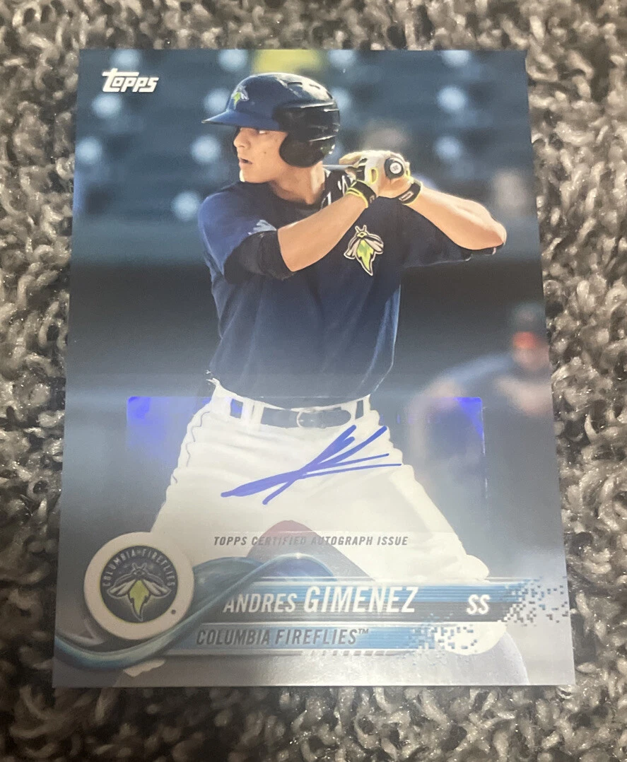 ANDRES GIMENEZ 2018 TOPPS PRO DEBUT AUTO PROSPECT #124

