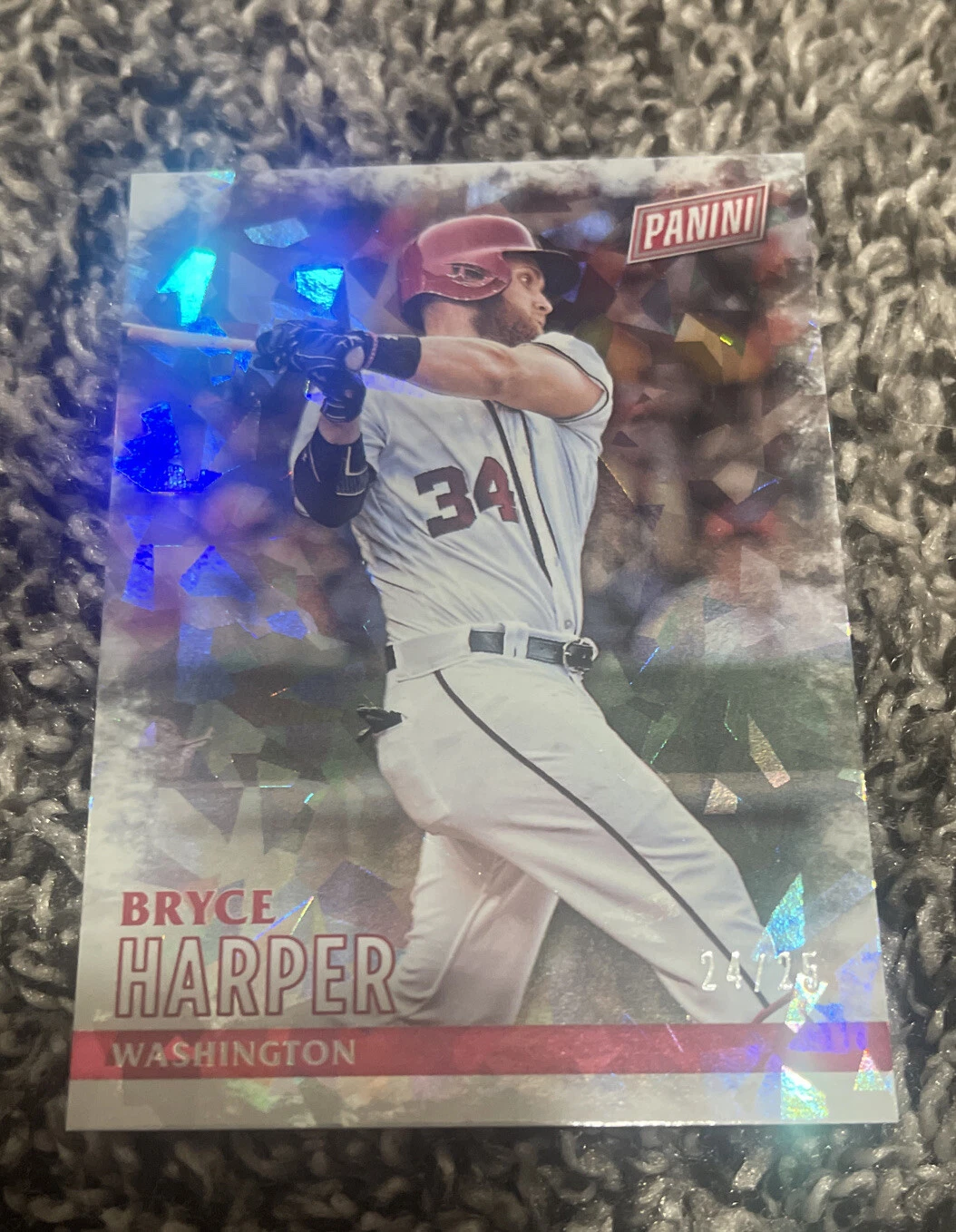 Bryce Harper 2016 Panini Black Friday Cracked Ice /25 SSP
