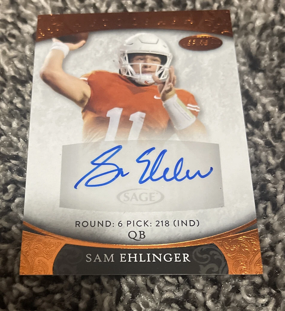 2021 Aspire Sam Ehlinger Auto. SP Copper Version.
