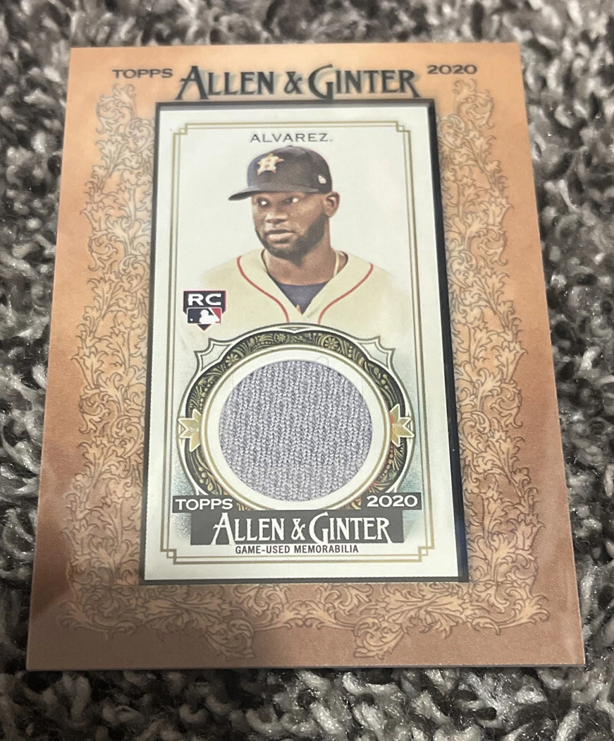 2020 Topps Allen and Ginter Mini Framed Relics Yordan Alvarez ROOKIE JERSEY RC
