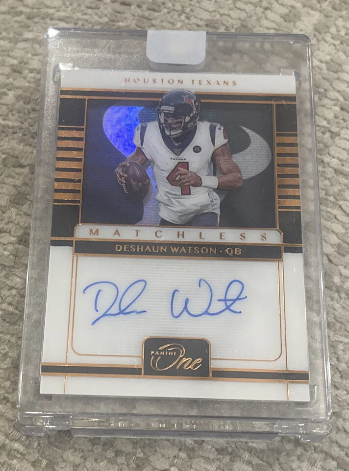 2020 Panini One Matchless Bronze DESHAUN Watson #196 Auto 4/4
