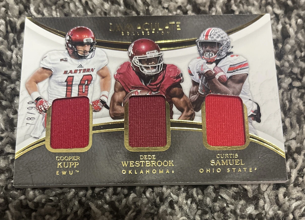 2017 Immaculate COOPER KUPP WESTBROOK SAMUEL Rookie Patch #/99 Rams Super Bowl
