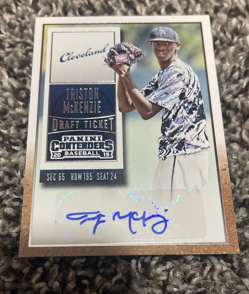 Triston McKenzie 2015 Panini Contenders Draft Ticket Autograph Auto Guardians
