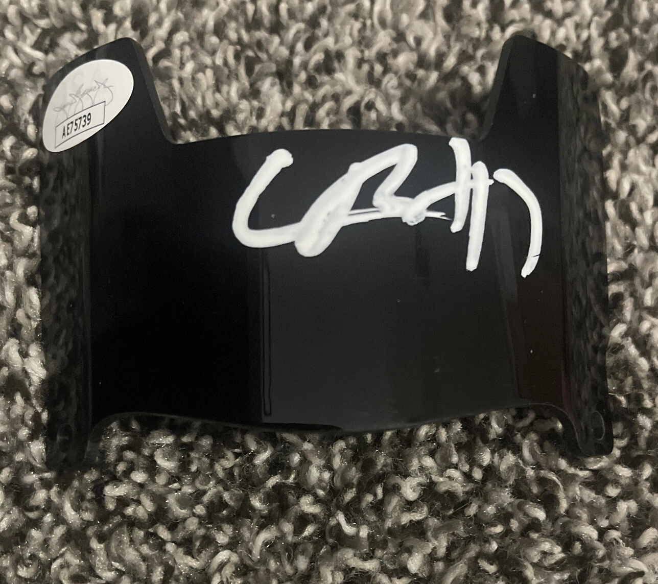 CAMERON RISING SIGNED AUTOGRAPHED UTAH UTES MINI HELMET VISOR JSA COA
