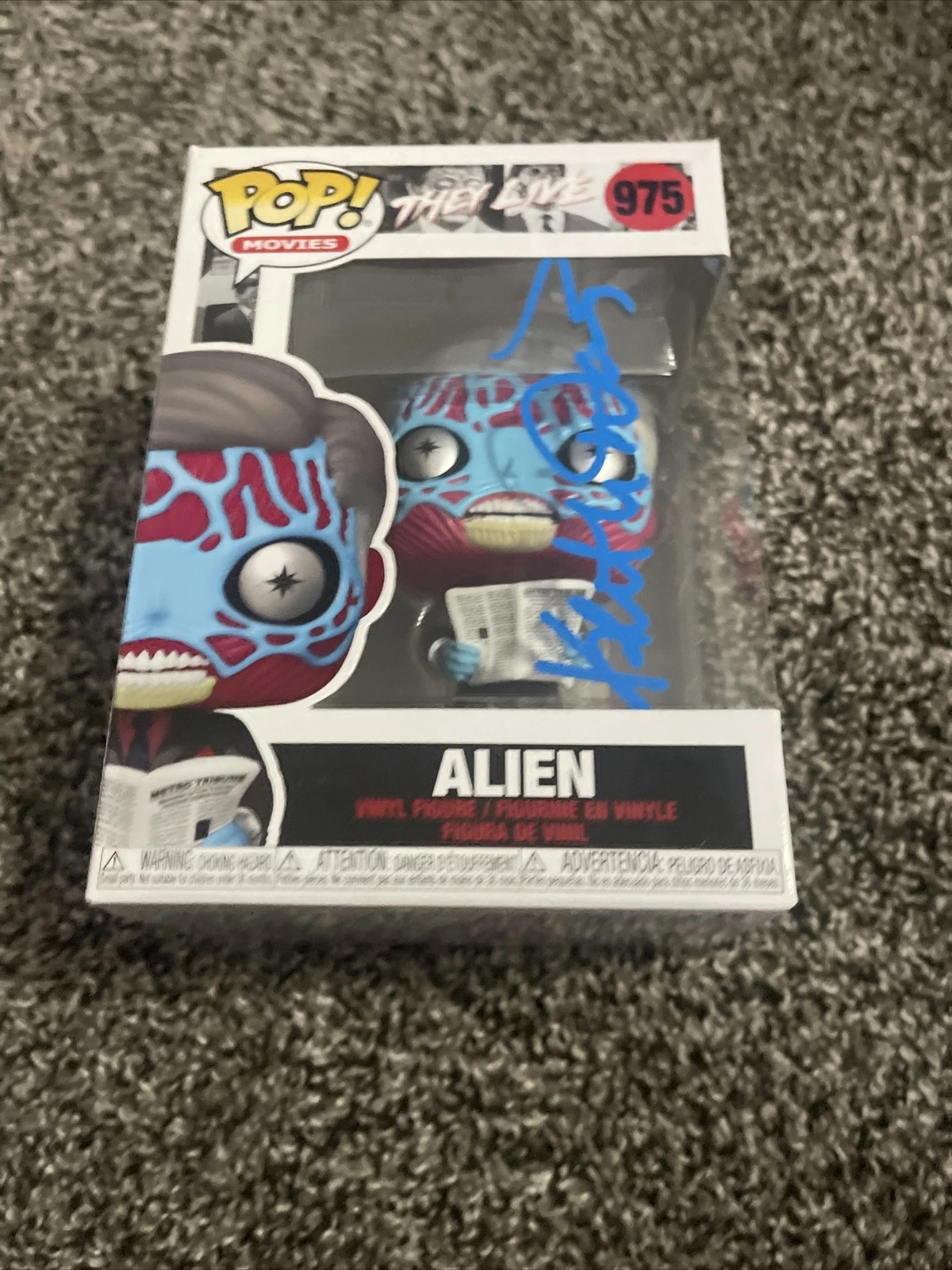 Funko Pop Movies They Live Alien #975 Signed Keith David JSA COA
