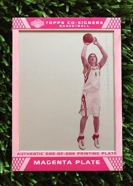 2007 TOPPS CO-SIGNERS LUIS SCOLA MAGENTA PRINTING PLATE #D 1/1 ROCKETS
